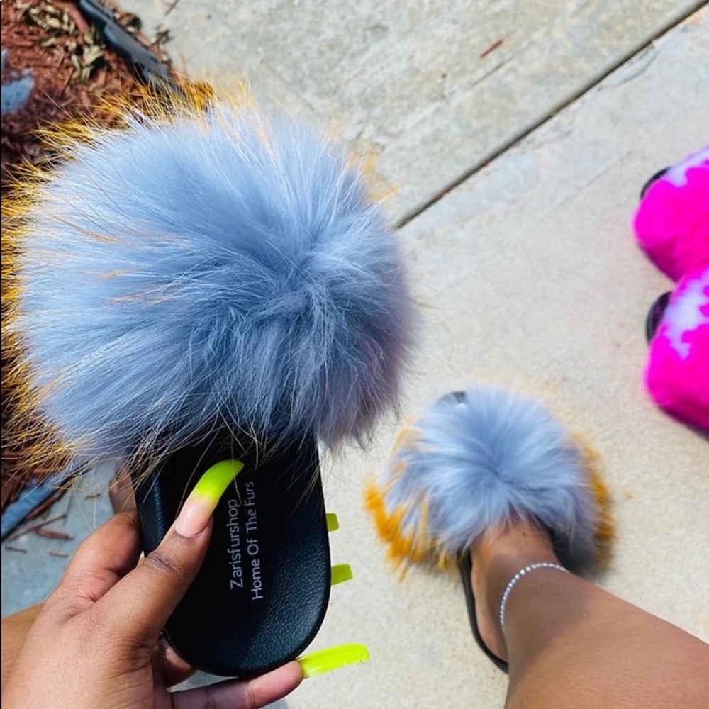 Grey Fur Slides